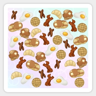 brunch paradise - pastel background Sticker